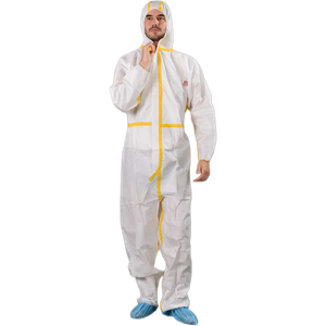 Non woven Microporous Film Coverall Disposable coverall with Hood for Hospital
