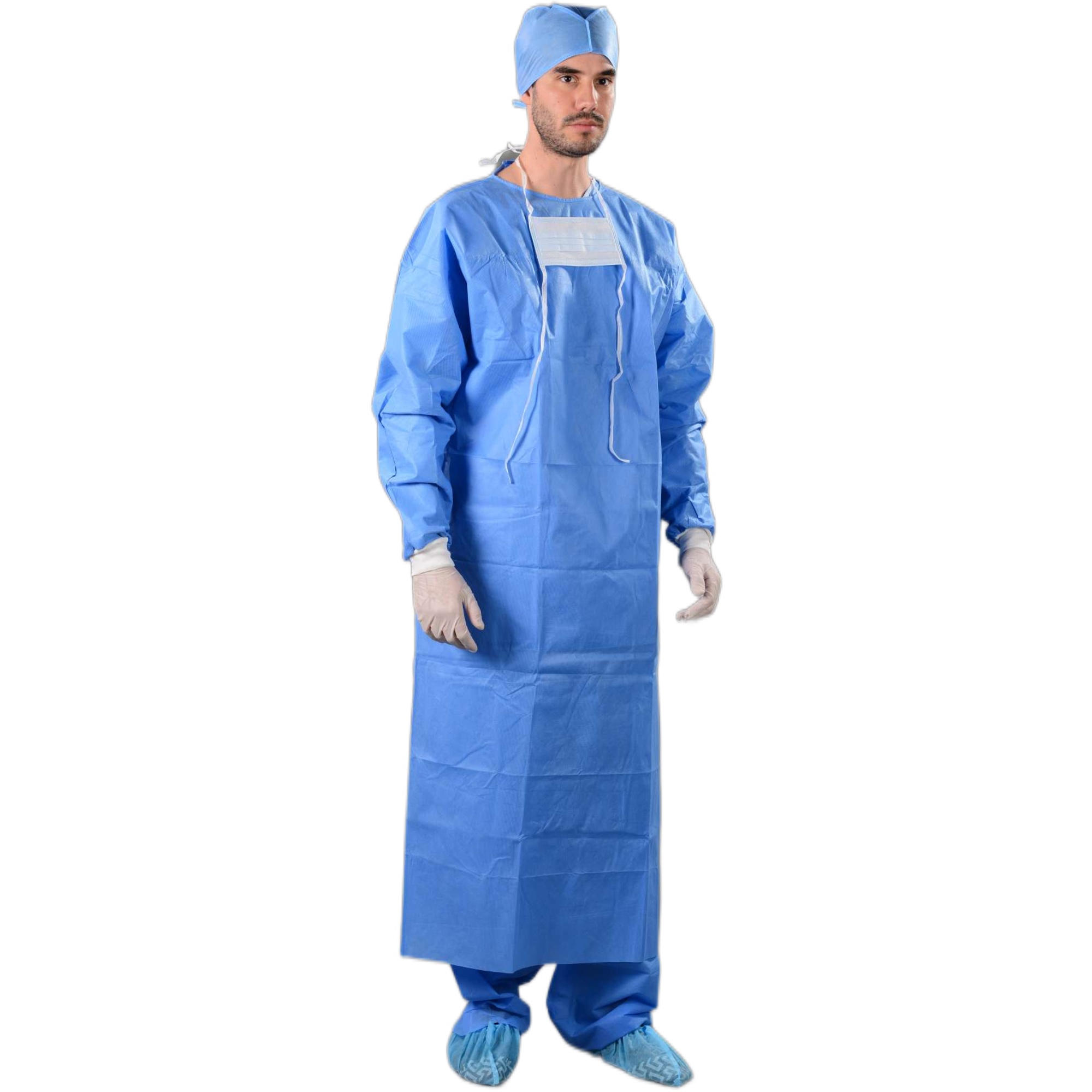 Ppe Waterproof Non Woven Level1 Sms Protective Surgery Medical Surgical Isolation Gowns Level 2 Cuffs 45GSM