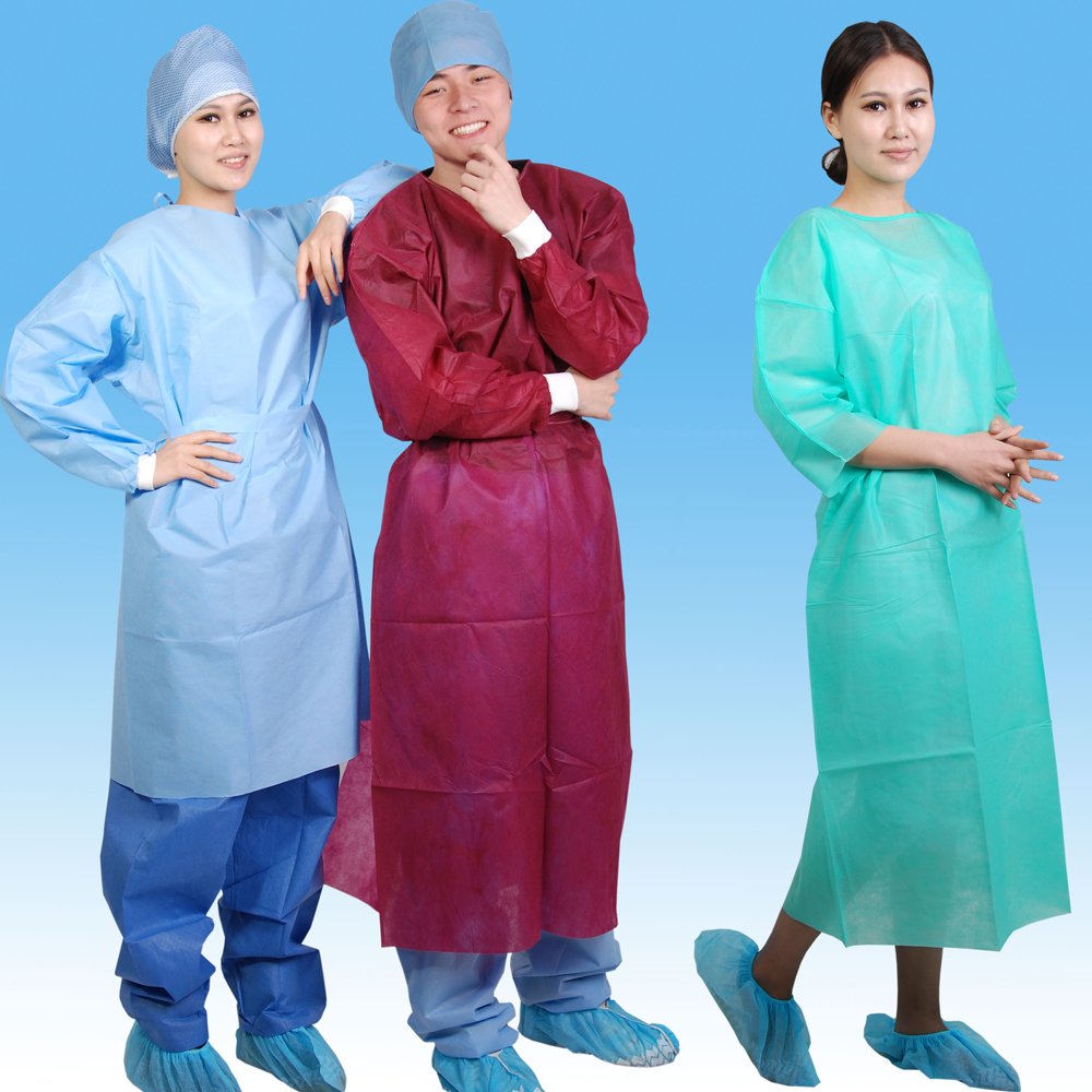 Medical Non-sterile Nonwoven Isolation Gown for Vistors