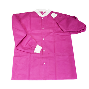 Disposable SMS lab coat with pockets 