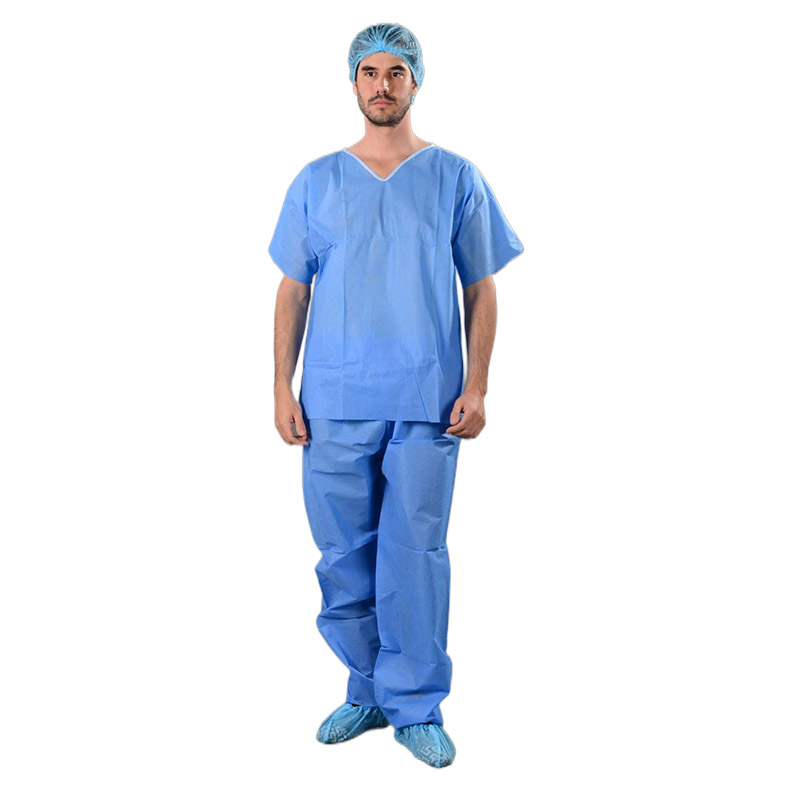 Disposable scrub uniform medical scrub suit 