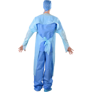 AAMI LEVEL 3 Disposable CPE isolation gown plastic waterproof gowns 