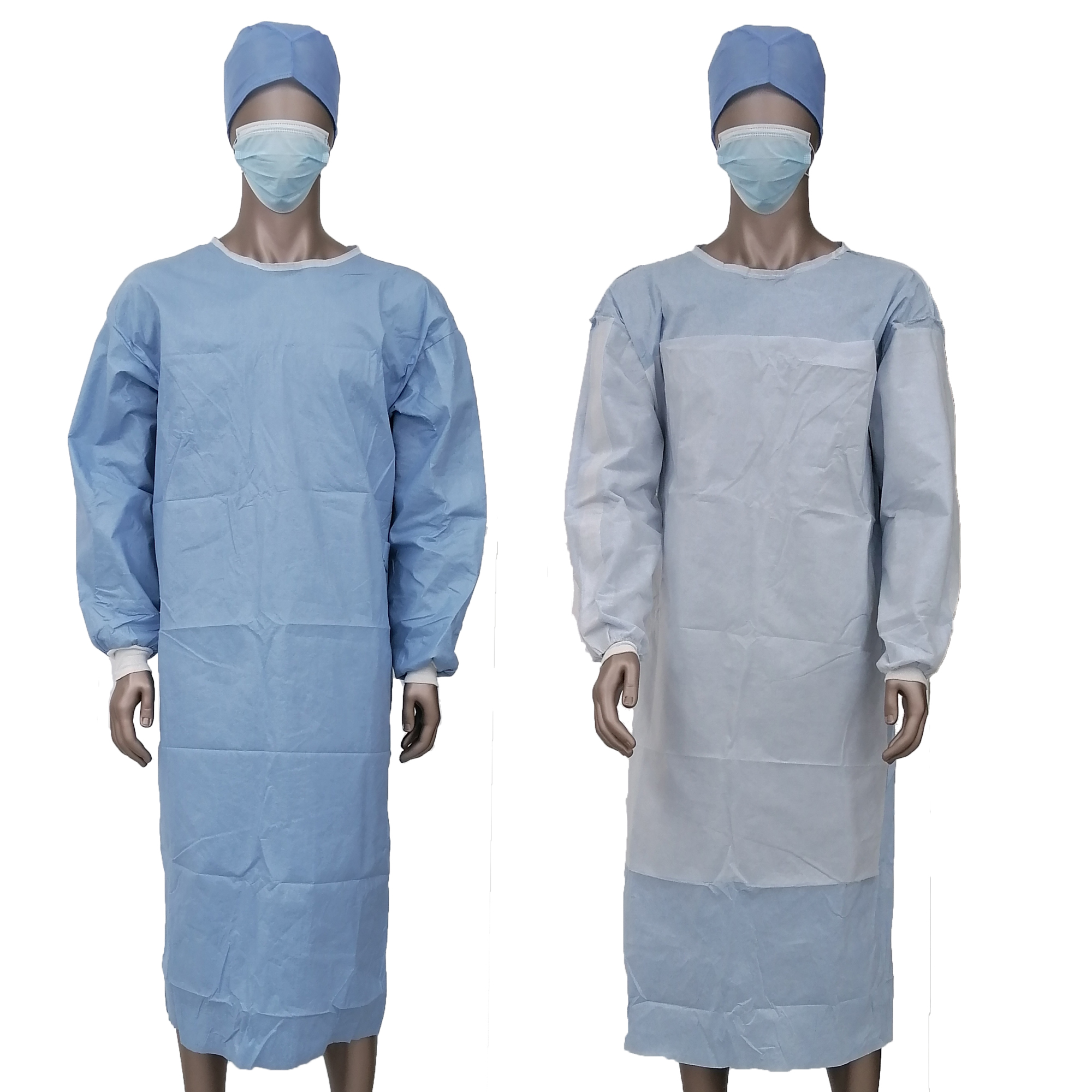 Ppe Waterproof Non Woven Level1 Sms Protective Surgery Medical Surgical Isolation Gowns Level 2 Cuffs 45GSM
