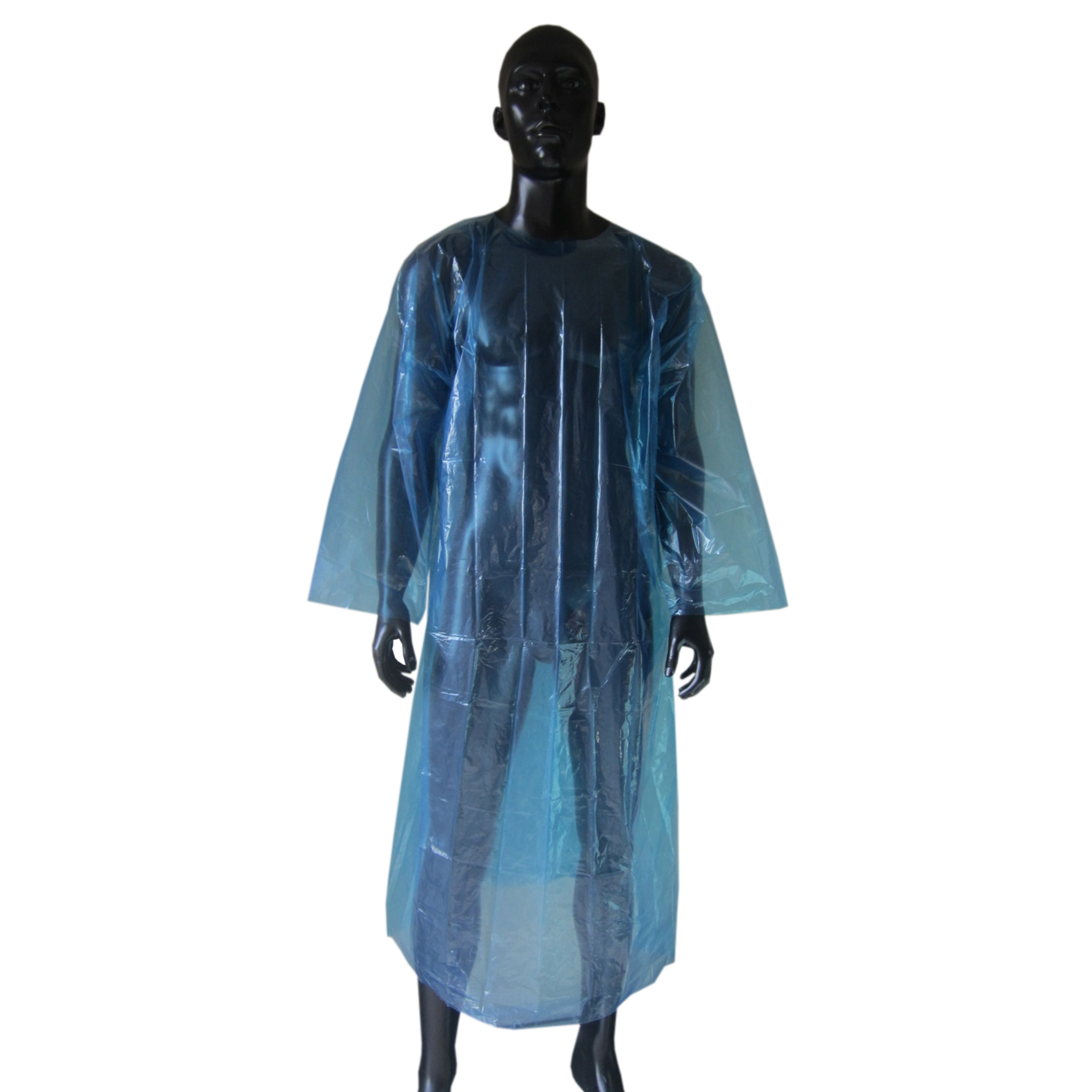 Disposable CPE isolation gown with thumb hole 