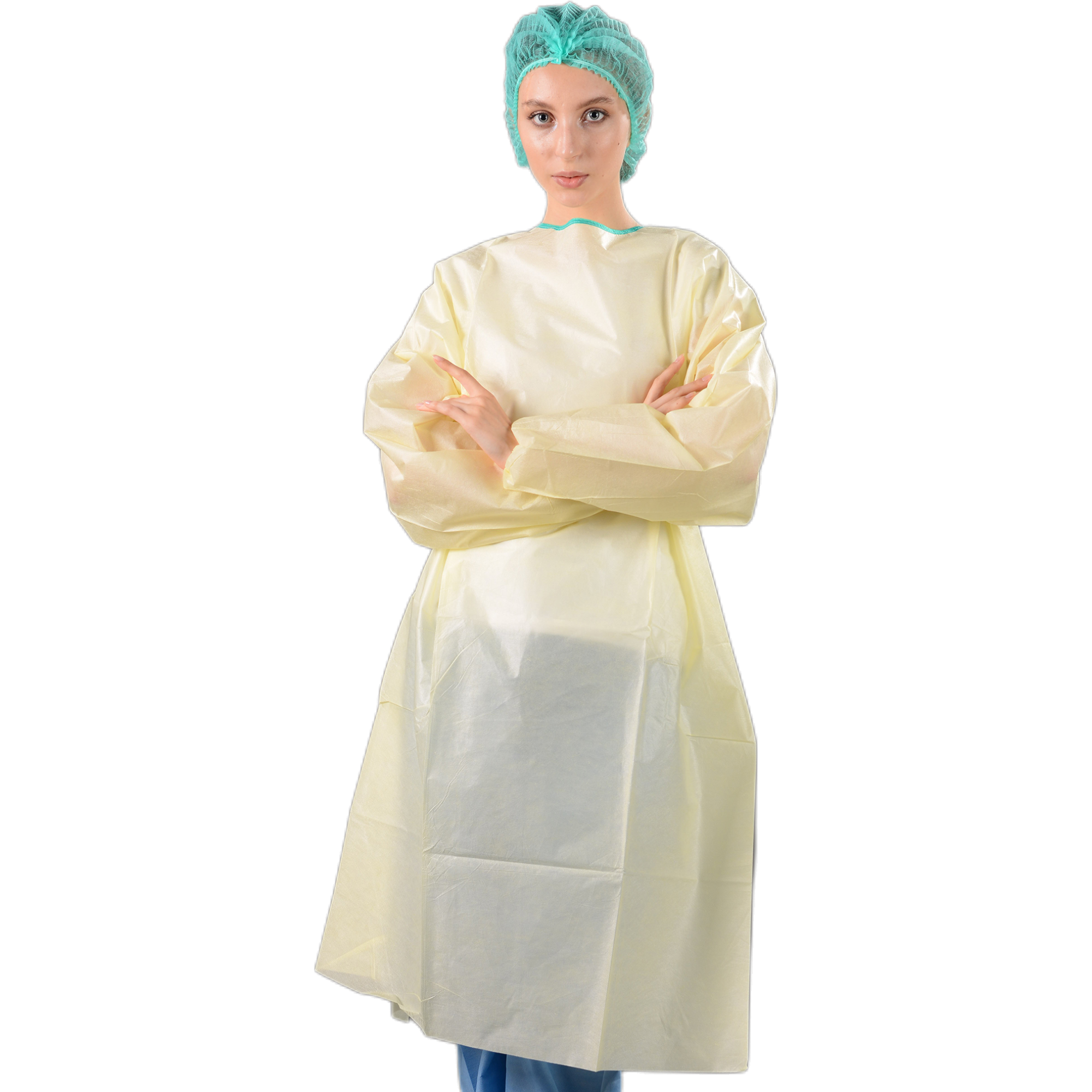 Factory supply disposable PP cheap price 25g isolation gowns 