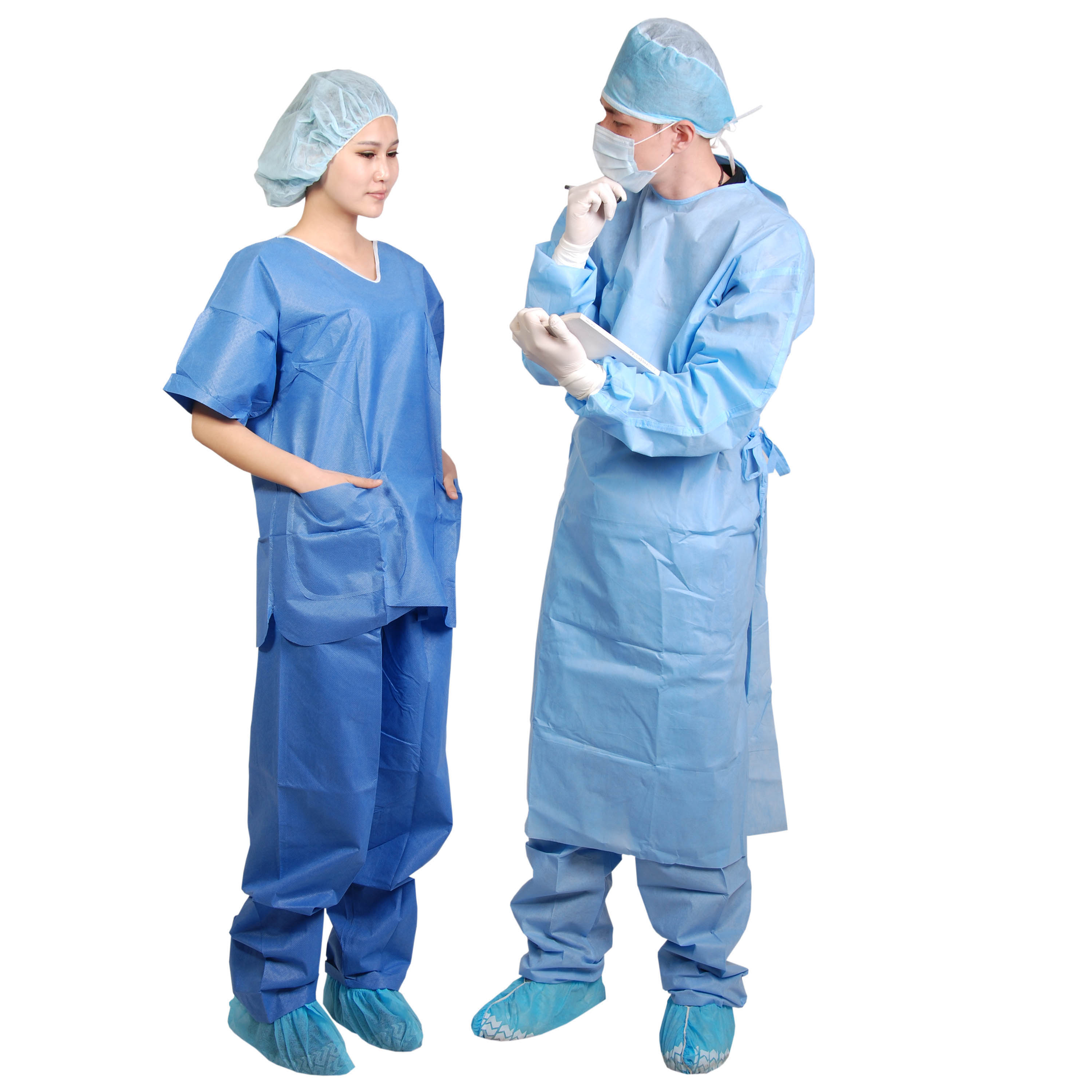 Disposable Scrub Suit Reusable Scrub Suit Doctor Nurse Scrub Suit Hospital Uniform