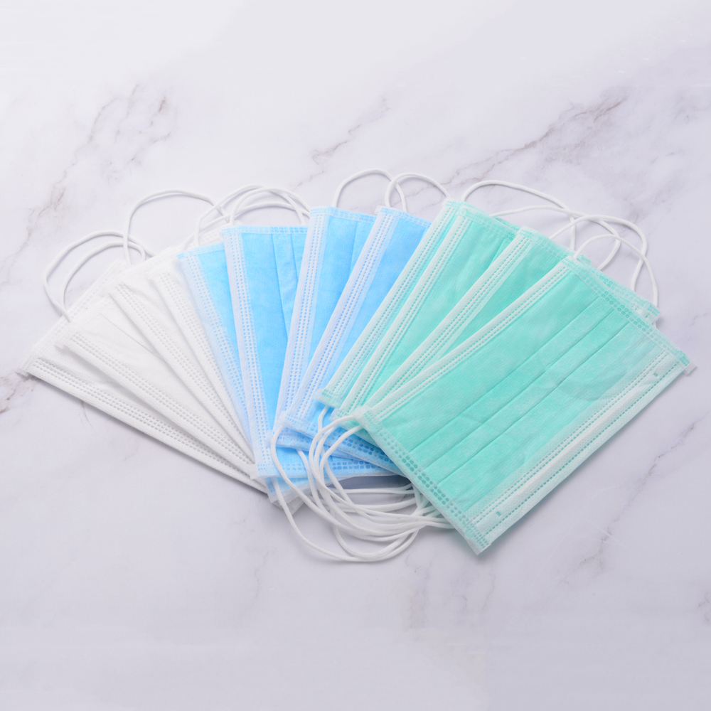 Disposable Nonwoven 1ply / 2ply / 3-ply Earloop Face Mask